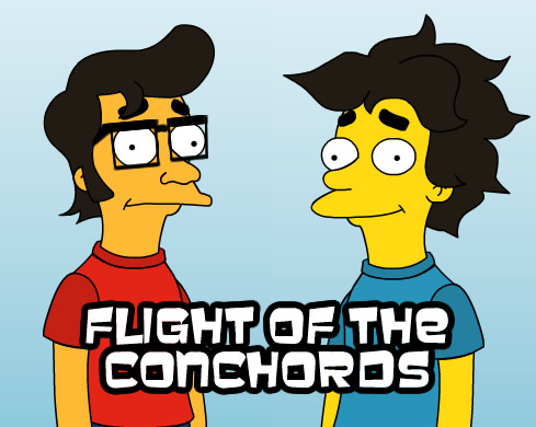 Flight of The Conchords as the Simpsons